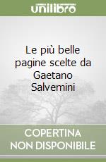 Le più belle pagine scelte da Gaetano Salvemini libro