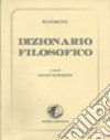 Dizionario filosofico libro