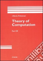 Theory of computation. Vol. 3 libro