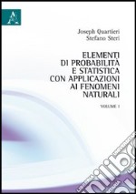 Elementi di probabilità e statistica con applicazioni ai fenomeni naturali libro