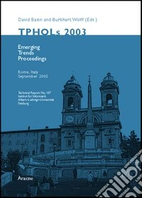 TPHOLS 2003. Theorem proving in higher order logics. 16th International Conference (Rome, september 2003) libro