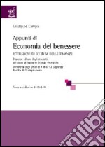 Appunti di economia del benessere libro