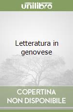 Letteratura in genovese libro