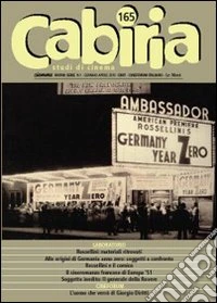 Cabiria. Studi di cinema. Vol. 165 libro
