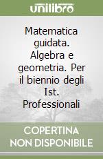 Matematica guidata. Algebra e geometria. Per il biennio degli Ist. Professionali