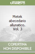 Metek abecedario allunatico. Vol. 3