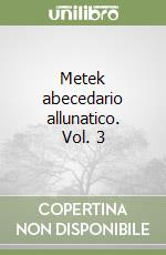 Metek abecedario allunatico. Vol. 3 libro