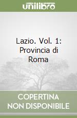 Lazio. Vol. 1: Provincia di Roma libro