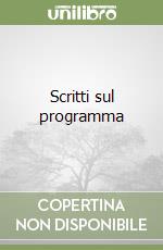 Scritti sul programma libro