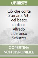 Ciò che conta è amare. Vita del beato cardinale Alfredo Ildefonso Schuster libro