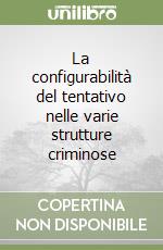 La configurabilità del tentativo nelle varie strutture criminose