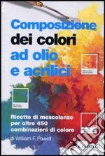 Composizione dei colori ad olio e acrilico libro