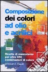 Composizione dei colori ad olio e acrilico libro