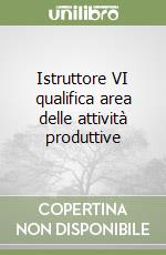 Istruttore VI qualifica area delle attività produttive libro