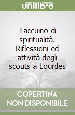 Taccuino di spiritualità. Riflessioni ed attività degli scouts a Lourdes libro