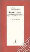 Filosofia e legge. Contributi per la comprensione di Maimonide e dei suoi predecessori libro