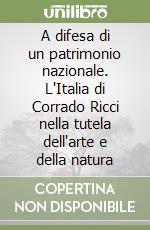 A difesa di un patrimonio nazionale. L'Italia di Corrado Ricci nella tutela dell'arte e della natura