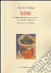 Rime con commento. Ediz. critica libro