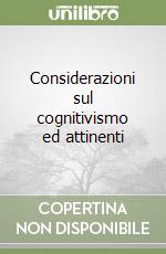 Considerazioni sul cognitivismo ed attinenti libro