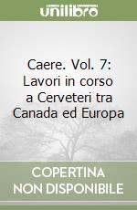 Caere. Vol. 7: Lavori in corso a Cerveteri tra Canada ed Europa