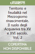 Territorio e feudalità nel Mezzogiorno rinascimentale. Il ruolo degli Acquaviva tra XV e XVI secolo. Vol. 2 libro