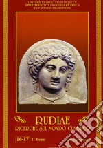 Rudiae. Ricerche sul mondo classico vol. 16-17/2 libro