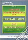 Concorso allievi marescialli della guardia di finanza. Test culturali di livello libro