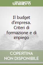 Il budget d'impresa. Criteri di formazione e di impiego libro