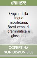 Origini della lingua napoletana. Brevi cenni di grammatica e glossario libro