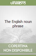 The English noun phrase libro