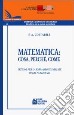 Matematica. Cosa, perché, come. Lezioni per la formazione iniziale degli insegnanti libro