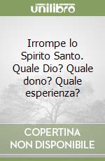 Irrompe lo Spirito Santo. Quale Dio? Quale dono? Quale esperienza? libro