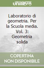 Laboratorio di geometria. Per la Scuola media. Vol. 3: Geometria solida libro