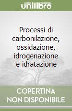 Processi di carbonilazione, ossidazione, idrogenazione e idratazione libro