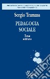 Pedagogia sociale libro