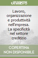 Lavoro, organizzazione e produttività nell'impresa. La specificità nel settore creditizio libro