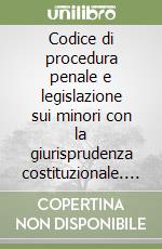 Codice di procedura penale e legislazione sui minori con la giurisprudenza costituzionale. Appendice di ordinamento giudiziario libro