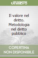 Il valore nel diritto. Metodologia nel diritto pubblico