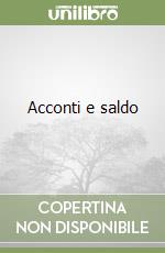 Acconti e saldo libro