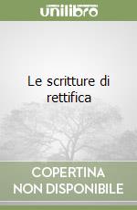 Le scritture di rettifica libro