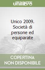 Unico 2009. Società di persone ed equiparate libro