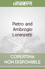 Pietro and Ambrogio Lorenzetti libro