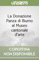 La Donazione Panza di Biumo al Museo cantonale d'arte libro