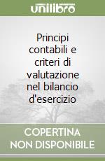 Principi contabili e criteri di valutazione nel bilancio d'esercizio libro
