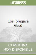 Così pregava Gesù libro