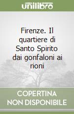 Firenze. Il quartiere di Santo Spirito dai gonfaloni ai rioni libro