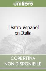 Teatro español en Italia libro