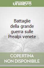 Battaglie della grande guerra sulle Prealpi venete