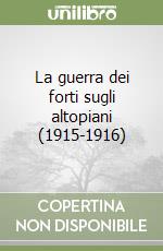 La guerra dei forti sugli altopiani (1915-1916) libro
