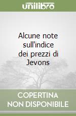 Alcune note sull'indice dei prezzi di Jevons libro